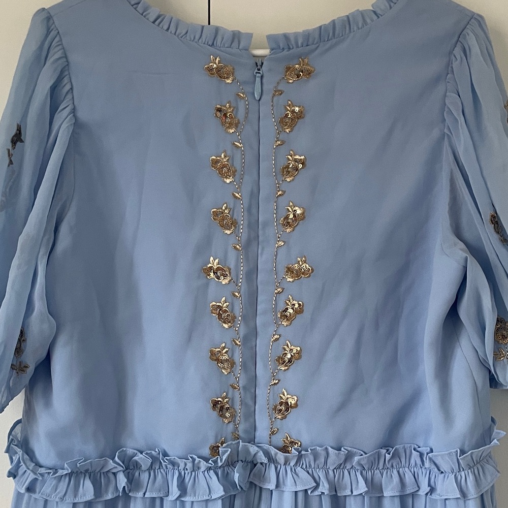 Ivy City Co Blue Embroidered Dress - Picture 8 of 8